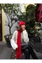 Fuzzy 2-Piece Women's Scarf Beanie Set - 2