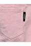 Solid Denim Shorts With Button Closure - 7