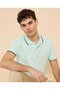 Contrast Tipping Polo T-Shirt With Short Sleeves - 3