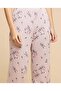 Women'S Lilac Printed Pyjama Set - 8