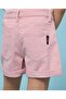 Solid Denim Shorts With Button Closure - 6