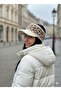 Plush Leopard Pattern Visor Hat Elastic Imported Product - 3