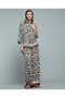 Patterned Shirt With Classic Collar And 3/4 Sleeves - 5