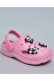 Girl'S Pink Charm Detail Slingback Clogs