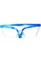 Safety Glasses, Blue Frame, Clear Lens, Adjustable Protective Eyewear