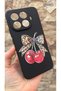 Xiaomi Mi 15t Pro Compatible Cherry Bow Leopard Pattern Silicone Shock-Absorbing Classic Rubber Case 277 - 3