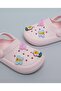 Girl'S Pink Charm Detail Slingback Clogs - 5