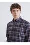 Regular Fit Plaid Men's Shirt