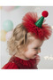 Girl's Christmas Themed Tulle Hair Clip with Buckle - 2