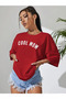 Women's Red Cool Mom (White Printed) Maternity T-Shirt 100% Cotton - 2