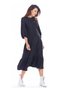 Rochie A345 - Poliester/Elastan - Negru - 2