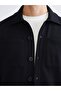 Xside Black Polo Collar Buttoned Men's Cardigan - 3