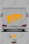 The Adventure Written Road Sign Visual Caravan Sticker Decal