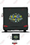Adventure Awaits Written Space-Patterned Caravan Sticker Coating