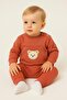 Baby Boy/Toddler Teddy Bear Embroidered Ribbed 2-Piece Set Sweatshirt and Sweatpants 3-6-9-12 Months - 3
