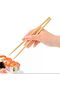 Bamboo Chopsticks – 20 cm (9 Inch) | 100 Pairs | Individually Wrapped - 3