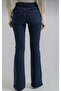 Dark Navy Spanish High Waist Colorfast Blue Snow Wash Jeans Shaping / Sculpting Jean - 3