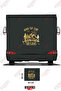 Adventure Begins Written on the Mountain Image Caravan Sticker Coating