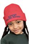 Kpop Demon Hunters Written Outdoor Foldable Beanie, Huntrix Printed Ribbed Knit Winter Hat - 3