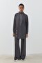 Jacquard Fabric Detailed Knitted Trousers Tunic Set Smoked - 2