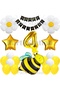 Daisy and Bee Concept 4Th Birthday Party Balloon Set