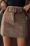 Artificial Fur Skirt Women