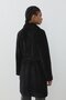 Double-Breasted Angora Coat Black - 4