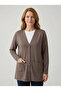 Women's Mother Basic Mink Combed Cotton Jacket with Buttons and Pockets Transitional Cardigan - 2