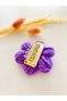 3-Piece Pink, Purple, Blue Color Knitted Daisy Flower Patterned Clip-On, Hairless, Newborn Baby Hair Clip - 4