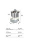 Dough Mixer Set Machine with Fermentation Function, 7L Large Capacity - 3