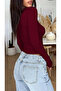 Women's Burgundy Stylish T-Shirt - 3