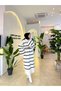 Angora Fabric Wide Sleeve Boydan Dress