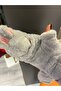 Gray Plush Children's Gloves