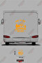Adventure Begins Written on the Mountain Image Caravan Sticker Coating