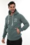 Men's Full Zip K Hooded Cotton Sweatshirt with Fleece Inside - 2