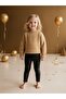 Baby Girl Black Leather Leggings - 3