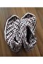 Women's Orlon Wool Yarn Handmade Knitted Patterned House Slippers Booties