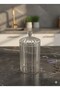 Set of 3 Borosilicate Glass Optical Striped Daisy Jars 500 ml - 3