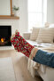 Set of 2 Christmas Stockings - Colorful Patterned Unisex Gift - 5