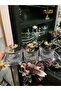 3-Piece Metal Tray Gold Butterfly Serving Dish, Snack Bowl, Breakfast Dish - 2