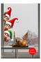 Transparent Double-Sided, Cute Elves, Glass, Wall Sticker, Elves 50 X 103 cm - 2