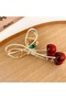 Candy Cherry Figured Metal Hairpin 12 cm - Stylish and Durable - 2