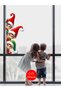 Transparent Double-Sided, Cute Elves, Glass, Wall Sticker, Elves 50 X 103 cm - 4