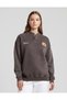 Women's Oversized Sweatshirt Washable Premium Quality Fleece-Lined Loose Fit Vintage Look Casual Sweat