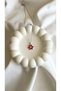 316L Steel Zircon Stone Red Flower Necklace Women Accessory Gift for Lover Necklace 45cm - 3