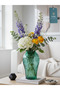 Luxury |   Petal |   Imported Decorative Glass Vase with Embossed Pattern |   15X15X25 cm - 4