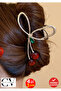 Candy Cherry Figured Metal Hairpin 12 cm - Stylish and Durable