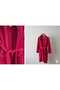 Red Wellsoft Plush Hooded Unisex Dressing Gown - 5
