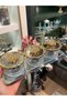 3-Piece Metal Tray, Gold Brooch Detailled Candy Bowl, Snack Bowl, Breakfast Bowl - 2