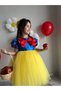 Girl's Cotton Princess Party Dress + Buckle - 4